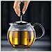 Assam 1.5L Cromo, Trasparente teiera in vetro per la preparazione del tè - Foto miniatura 1